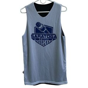 Saratoga Battle Basketball Reversible Tank Mesh Practice Jersey Unisex Small